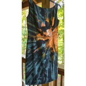 Beth Bowley abstract print shift dress